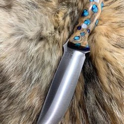 BARK RIVER KNIVES Bark River Gunny CPM 3V Knife W/ Blue Cholla Cactus - Turquoise