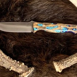 BARK RIVER KNIVES Bark River Gunny CPM 3V Knife W/ Blue Cholla Cactus - Turquoise