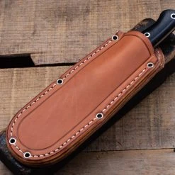 BARK RIVER KNIVES Bark River Gunny CPM 3V Knife W/ Green Canvas Micarta - Red Liners - Mosaic Pins