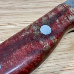 BARK RIVER KNIVES Bark River Mini-Aurora CPM 3V Knife Red & Natural #3 Elder Burl (USA)