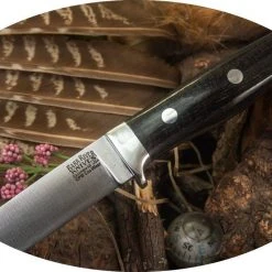 BARK RIVER KNIVES Bark River Mountaineer II Knife CruWear Black Burlap Micarta (USA)