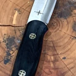 BARK RIVER KNIVES Bark River Ultralite Bushcrafter CPM 3V Black Micarta Handles Mosaic Pins 10 BARK RIVER KNIVES Bark River Ultralite Bushcrafter CPM 3V Black Micarta Handles Mosaic Pins