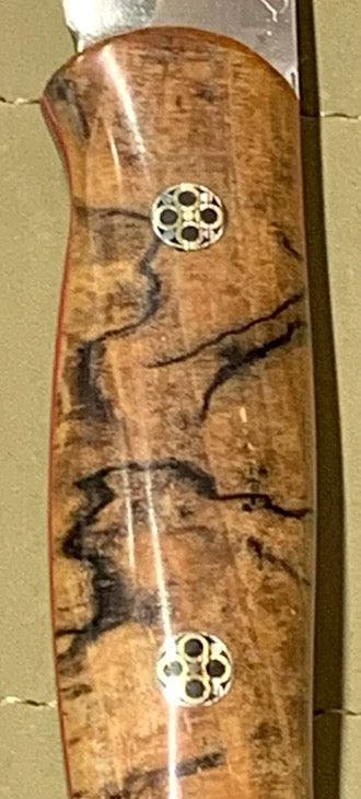 BARK RIVER KNIVES Bark River Ultralite Bushcrafter CPM 3V Spalted Maple Burl - Red Liners - Mosaic Pins 4 BARK RIVER KNIVES Bark River Ultralite Bushcrafter CPM 3V Spalted Maple Burl - Red Liners - Mosaic Pins