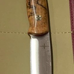 BARK RIVER KNIVES Bark River Ultralite Bushcrafter CPM 3V Spalted Maple Burl - Red Liners - Mosaic Pins 10 BARK RIVER KNIVES Bark River Ultralite Bushcrafter CPM 3V Spalted Maple Burl - Red Liners - Mosaic Pins