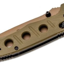 Benchmade 273FE-2 Shane Sibert Mini Adamas Folding Knife 3.25" CruWear Flat Dark Earth Plain Blade, OD Green