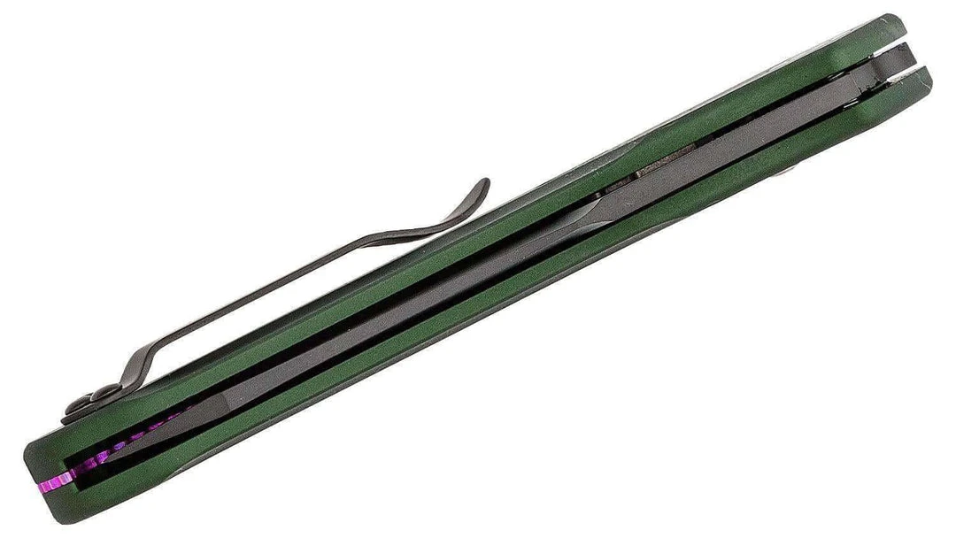 Benchmade 9400BK Osborne Auto Knife 3.4" S30V Black Plain Blade, Green Handles 6 Benchmade 9400BK Osborne Auto Knife 3.4" S30V Black Plain Blade, Green Handles