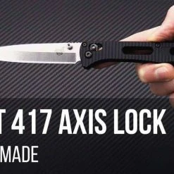 Benchmade Fact Knife Black Aluminum (3.95") 417 9 Benchmade Fact Knife Black Aluminum (3.95