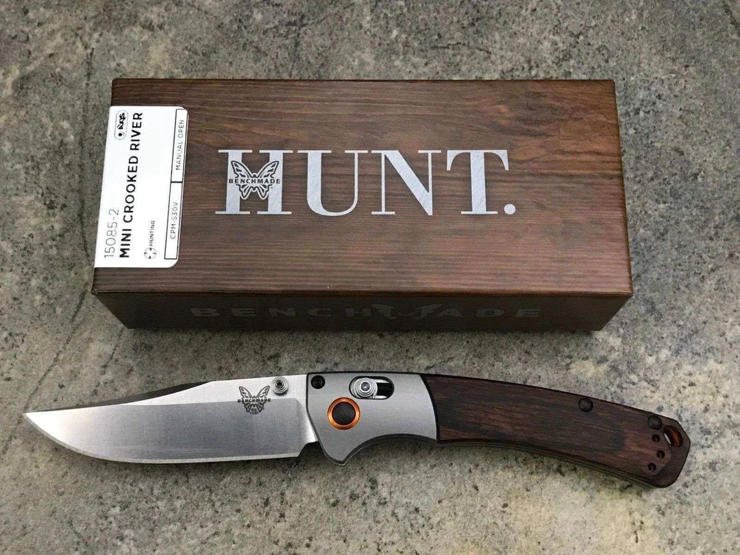 Benchmade Mini Crooked River Knife Dymondwood (3.4") 15085-2 6 Benchmade Mini Crooked River Knife Dymondwood (3.4") 15085-2