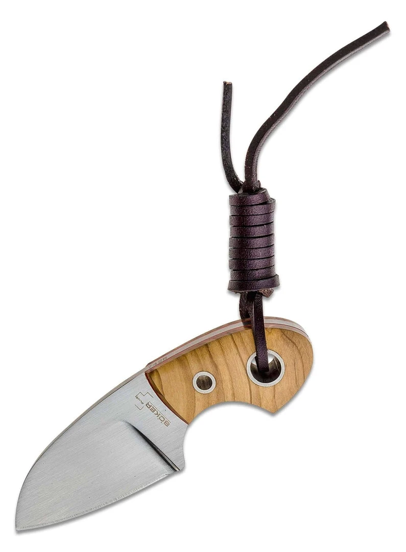 Boker 02BO238 Vox Knives Gnome Fixed 2.2" Olive Wood 3 Boker 02BO238 Vox Knives Gnome Fixed 2.2" Olive Wood