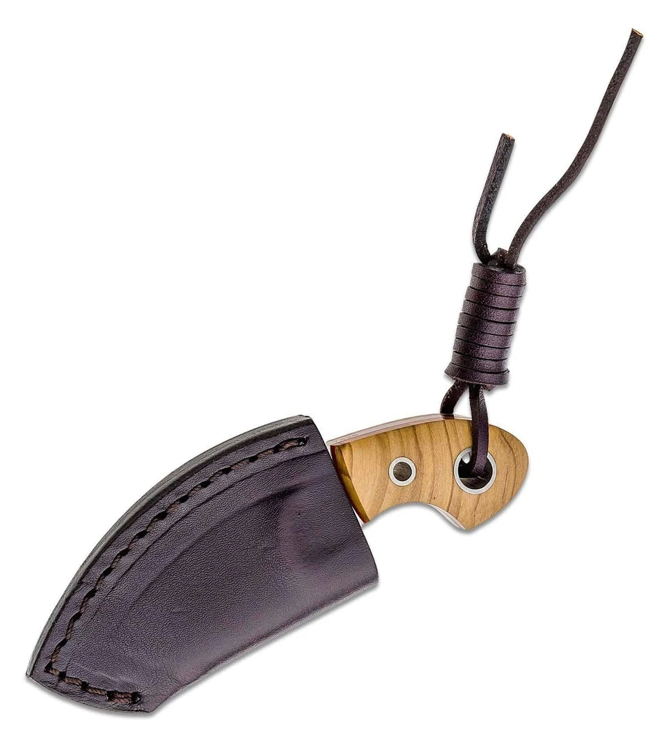 Boker 02BO238 Vox Knives Gnome Fixed 2.2" Olive Wood 6 Boker 02BO238 Vox Knives Gnome Fixed 2.2" Olive Wood