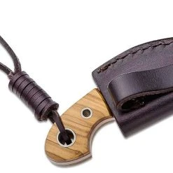 Boker 02BO238 Vox Knives Gnome Fixed 2.2" Olive Wood 12 Boker 02BO238 Vox Knives Gnome Fixed 2.2