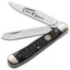 Boker 110733 Trapper Pocket Knife 4.25" Black Jigged Bone 1 Boker 110733 Trapper Pocket Knife 4.25" Black Jigged Bone