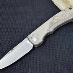 CHRIS REEVE KNIVES Chris Reeve Custom Impinda Blade Show Knife Titanium “The Climb”