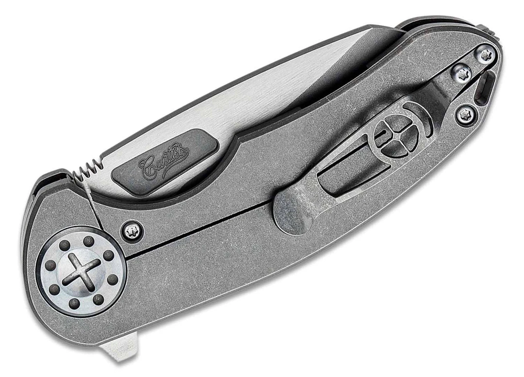 CURTISS CUSTOM KNIVES Curtiss F3 Medium Flipper Knife 3.25" CTS-XHP Wharncliffe - F3 Medium WH/FL 5 CURTISS CUSTOM KNIVES Curtiss F3 Medium Flipper Knife 3.25" CTS-XHP Wharncliffe - F3 Medium WH/FL