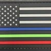 DDT Morale Patch | American Flag | 3 Color Lines | PVC DDT Packs