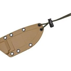 ESEE Knives 3P Plain Edge, Coyote Brown Sheath, Clip Plate (USA)