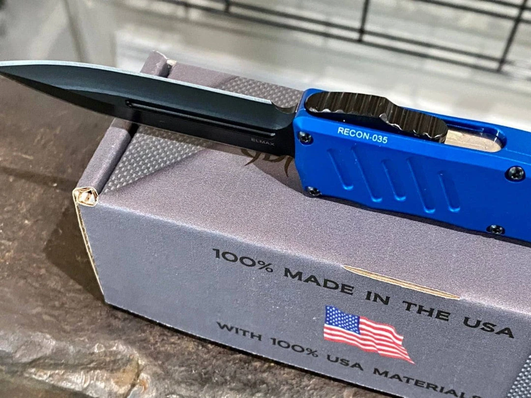 Guardian Tactical Recon-035 94131 D/E Auto Blue Black Tactical Knife (3.25") 5 Guardian Tactical Recon-035 94131 D/E Auto Blue Black Tactical Knife (3.25")