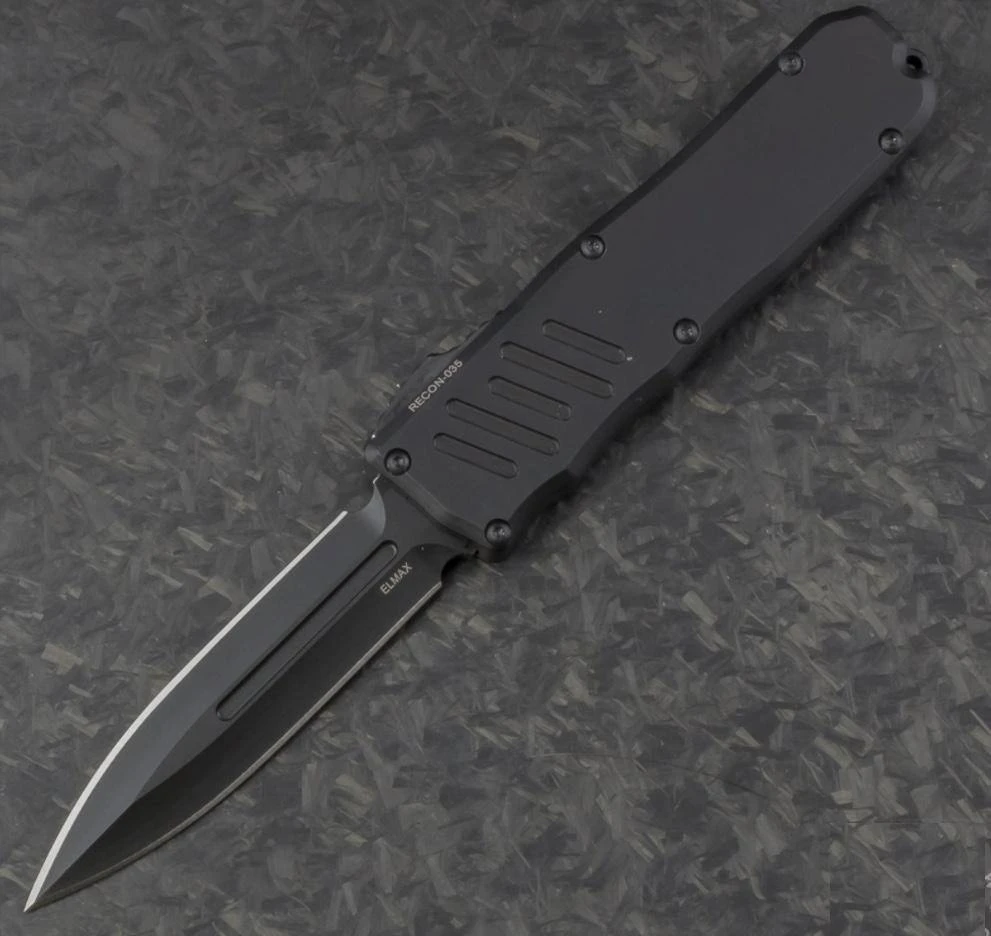 Guardian Tactical Recon-035 D/E Auto Knife (3.25in Black) 3 Guardian Tactical Recon-035 D/E Auto Knife (3.25in Black)