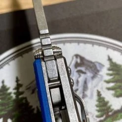 RICK HINDERER Hinderer Eklipse Harpoon Spanto Battle Blue Knife Stonewash G10