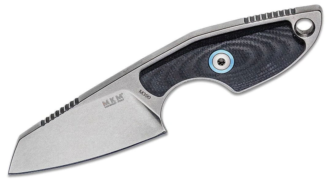 MANIAGO KNIFE MAKERS All Fixed Blades Jesper Voxnaes Mikro 2 Sheepsfoot Fixed Blade By MKM, Black G10 4 MANIAGO KNIFE MAKERS All Fixed Blades Jesper Voxnaes Mikro 2 Sheepsfoot Fixed Blade By MKM, Black G10