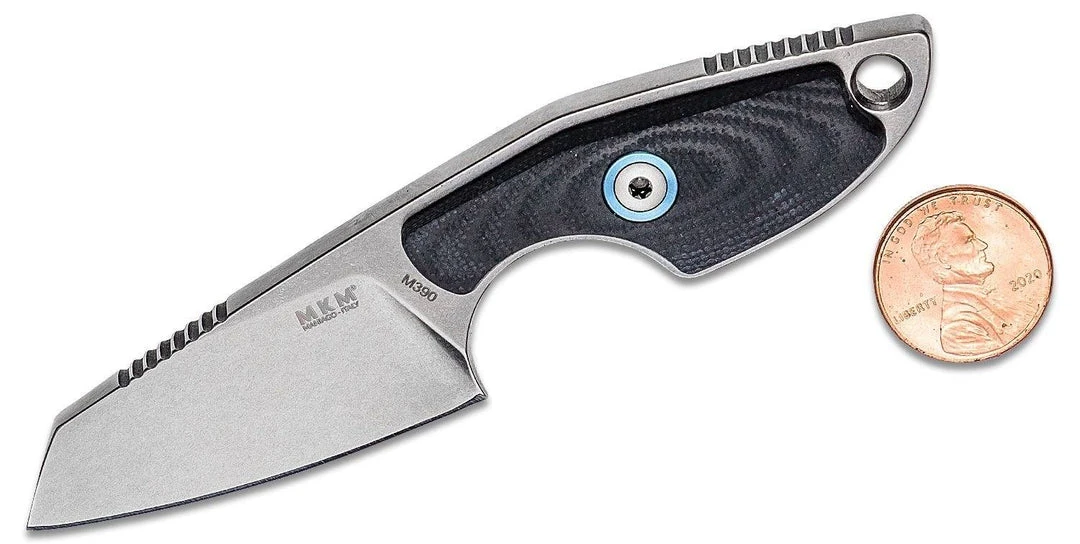 MANIAGO KNIFE MAKERS All Fixed Blades Jesper Voxnaes Mikro 2 Sheepsfoot Fixed Blade By MKM, Black G10 5 MANIAGO KNIFE MAKERS All Fixed Blades Jesper Voxnaes Mikro 2 Sheepsfoot Fixed Blade By MKM, Black G10