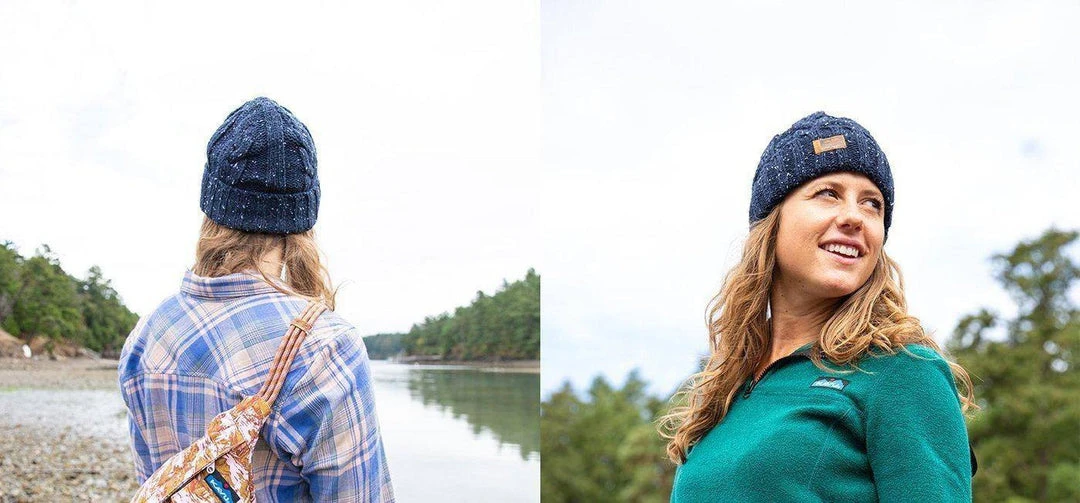 KAVU Mckinley Beanie - Cuffed Knit Cap (Navy) Hats & Accessories 4 KAVU Mckinley Beanie - Cuffed Knit Cap (Navy) Hats & Accessories