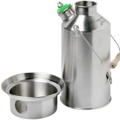 Kelly Kettle Base Camp Kettle 1.6L Stainless 50001 (Latest Model) Water Filtration