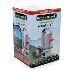 Water Filtration Kelly Kettle Scout Kettle 1.2L Stainless 50113 (Latest Model)