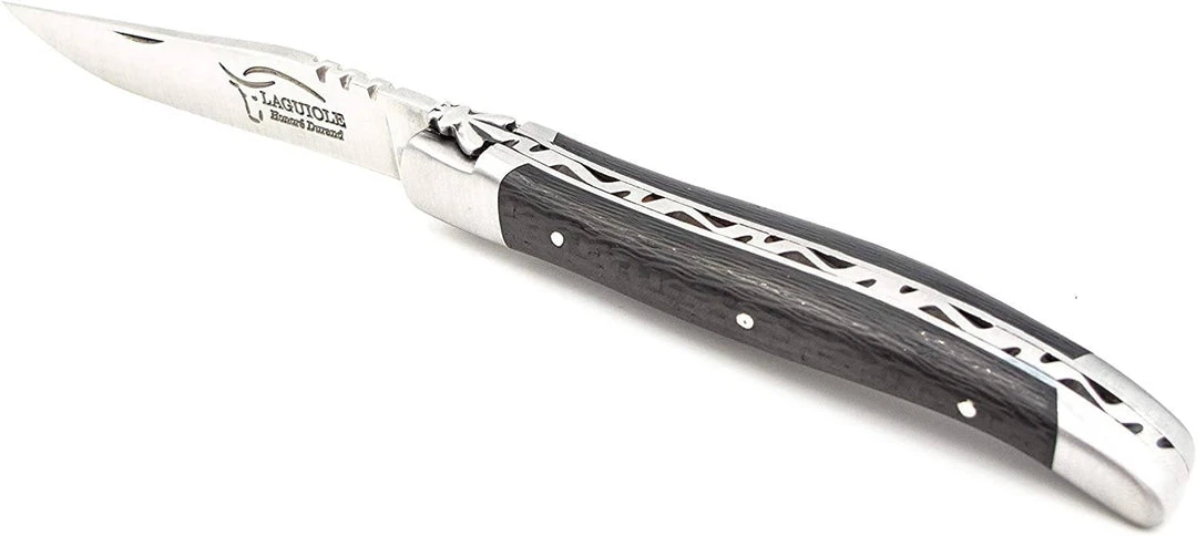 LAGUIOLE HONORE DURAND Laguiole Durand Handmade Folding 10cm Carbon Fiber Knife 12C27 (France) 3 LAGUIOLE HONORE DURAND Laguiole Durand Handmade Folding 10cm Carbon Fiber Knife 12C27 (France)