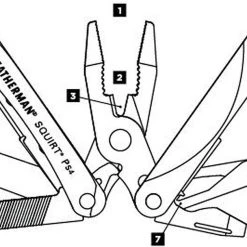 Leatherman Tools Leatherman Squirt PS4 9-in-1 Multitool (USA)