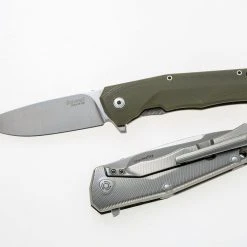 LionSteel TRE Folder 2.91" M390 Blade, OD Green G10 9 LionSteel TRE Folder 2.91