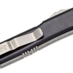 Microtech 121-10 Ultratech Auto S/E Knife 3.46" Stonewashed Plain Blade, Black Aluminum Handles All Knife Brands 8 Microtech 121-10 Ultratech Auto S/E Knife 3.46