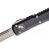 Microtech 121-10AP Ultratech Auto S/E Knife 3.46" Apocalyptic Plain Blade, Black Handles 1 Microtech 121-10AP Ultratech Auto S/E Knife 3.46" Apocalyptic Plain Blade, Black Handles