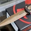 All Knife Brands Microtech 227-13 Dirac Delta D/E - Black Handle - Bronze Blade 2 All Knife Brands Microtech 227-13 Dirac Delta D/E - Black Handle - Bronze Blade