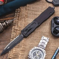 All Knife Brands Microtech 227-3T Dirac Delta Auto OTF Knife 3.79" D/E Black 11 All Knife Brands Microtech 227-3T Dirac Delta Auto OTF Knife 3.79