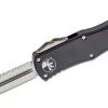Microtech 702-12 Hera OTF Auto Knife 3.125" Stonewashed Plain/Serrated D/E
