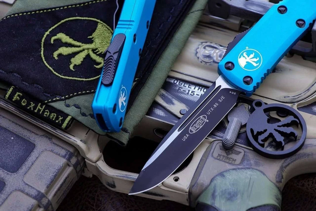 Microtech Knives UTX-85 S/E Turquoise Handle All Knife Brands 3 Microtech Knives UTX-85 S/E Turquoise Handle All Knife Brands