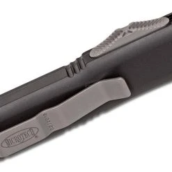 All Knife Brands Microtech UTX-85 233-10 Auto OTF 3" Stonewashed Tanto Plain Blade, Black Handles 8 All Knife Brands Microtech UTX-85 233-10 Auto OTF 3