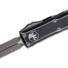 Microtech UTX-85 AUTO OTF Knife 3" Apocalyptic D/E Black Distressed 232-10DBK