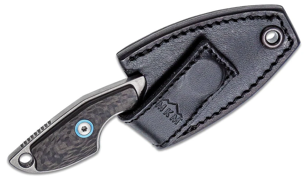 MANIAGO KNIFE MAKERS MKM Knives Jesper Voxnaes Mikro 2 Fixed Blade Neck Knife 1.97" M390, Carbon 5 MANIAGO KNIFE MAKERS MKM Knives Jesper Voxnaes Mikro 2 Fixed Blade Neck Knife 1.97" M390, Carbon