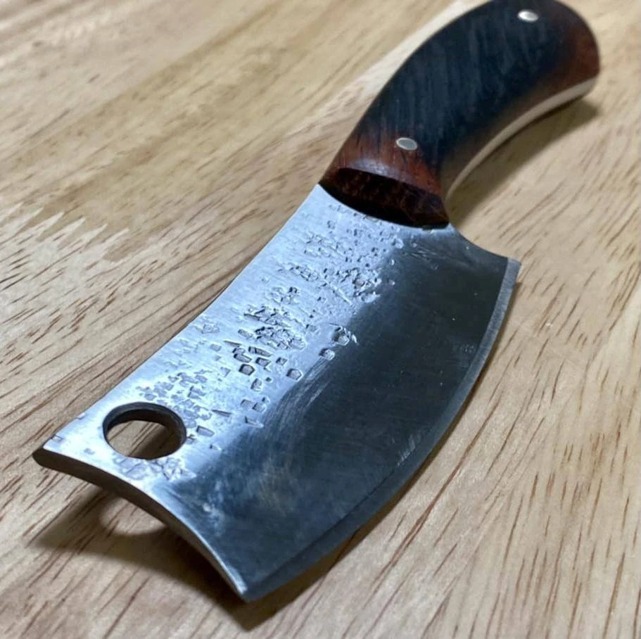 NICHOLAS NICHOLS Limited Edition Knives Nic Nichols Mini Cleaver Makers Mark Bourbon Handles Limited Edition 3 NICHOLAS NICHOLS Limited Edition Knives Nic Nichols Mini Cleaver Makers Mark Bourbon Handles Limited Edition