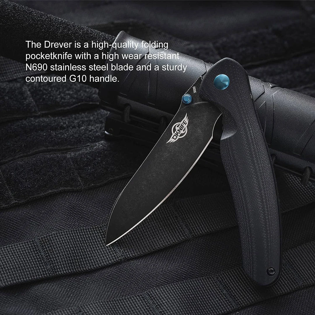 OLIGHT OKNIFE Drever N690 Tactical EDC Folding Pocket Knife - G10 6 OLIGHT OKNIFE Drever N690 Tactical EDC Folding Pocket Knife - G10
