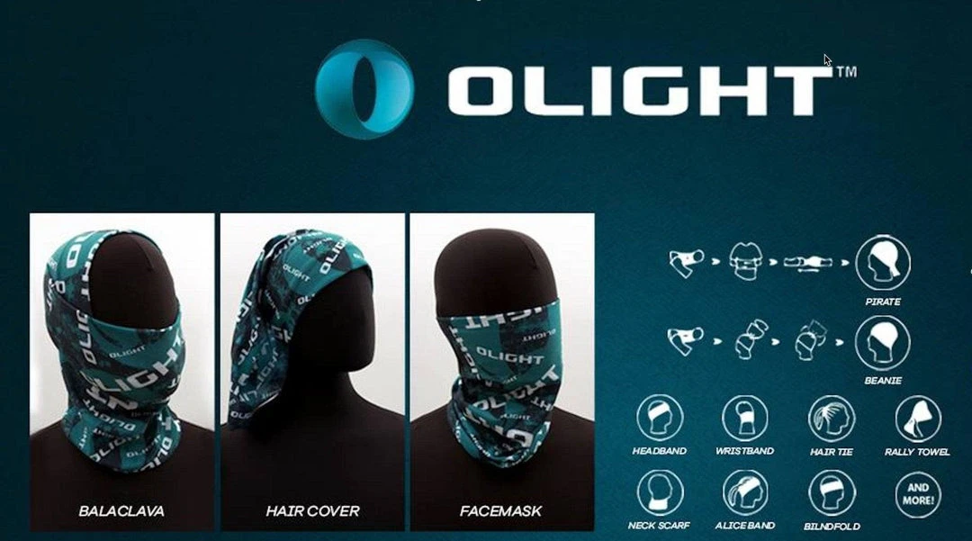 Flashlights & Lighting Olight Bandana Multipurpose Headwear 100% Microfiber 4 Flashlights & Lighting Olight Bandana Multipurpose Headwear 100% Microfiber