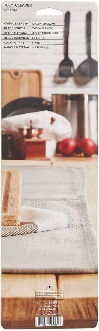 Ontario Old Hickory 76-7 USA Cleaver (O7060) 6 Ontario Old Hickory 76-7 USA Cleaver (O7060)