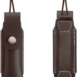 Opinel No.8 Carbon Knife With Sheath, Wooden Slide Gift Box (France)