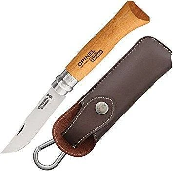 Opinel No 8 Stainless Steel Knife W/ Sheath (Gift Box) 3 Opinel No 8 Stainless Steel Knife W/ Sheath (Gift Box)