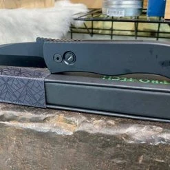 PROTECH KNIVES All Knife Brands Pro-Tech Emerson E7T Operator Tritium Button Tanto Knife (3.25