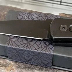 PROTECH KNIVES All Knife Brands Pro-Tech Emerson E7T Operator Tritium Button Tanto Knife (3.25