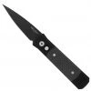 PROTECH KNIVES Pro-Tech Godson 705 Black Handle Black Blade Carbon Fiber Inlay All Knife Brands