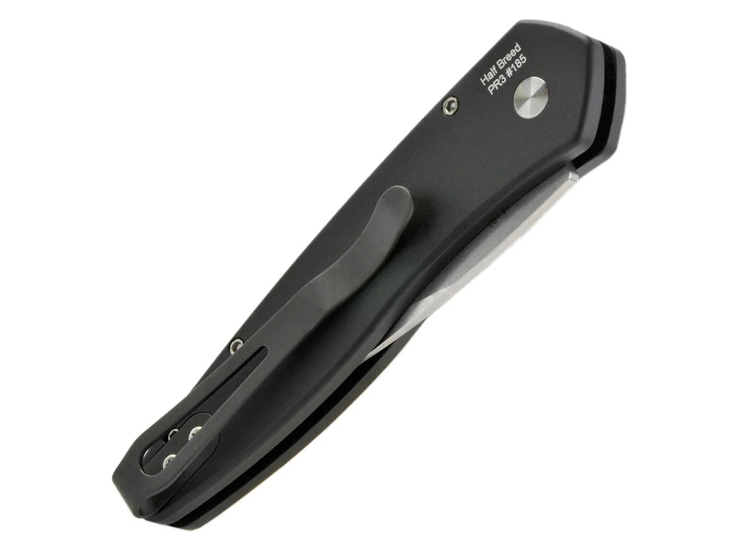 PROTECH KNIVES Pro-Tech Half Breed Auto 3605 Black Handle Stonewash BLade All Knife Brands 6 PROTECH KNIVES Pro-Tech Half Breed Auto 3605 Black Handle Stonewash BLade All Knife Brands
